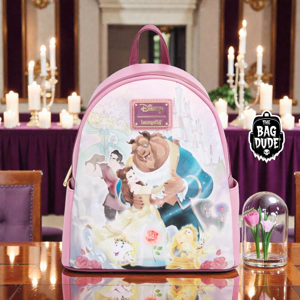 Loungefly Disney Beauty and the Beast Portrait Mini Backpack